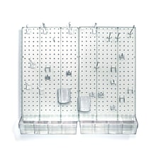 Azar® Pegboard Organizer Kit, Clear Frosted