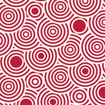 Shamrock 20 x 30 Red Lollipop Printed Tissue Paper; White/Red, 200/Pack