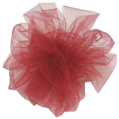 Shamrock 6" x 25 yds. Tulle Ribbon; Red, Roll