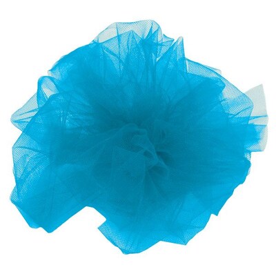 Shamrock 6" x 25 yds. Tulle Ribbon, Turquoise, Roll