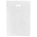 Shamrock 16 x 4 x 24 High Density Die-Cut Handle Merchandise Bags, White, 500/Carton
