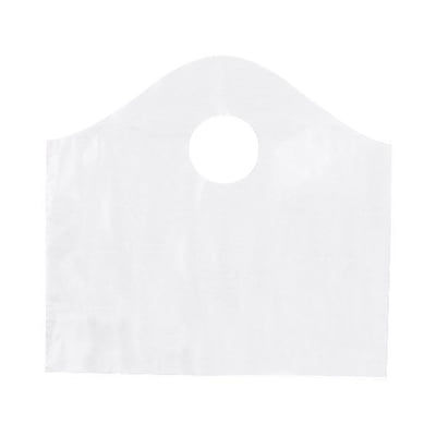 Shamrock 12 x 11 x 4 Super Wave® Die Cut Handle Bags Pack; Frosted Clear, 250/Carton