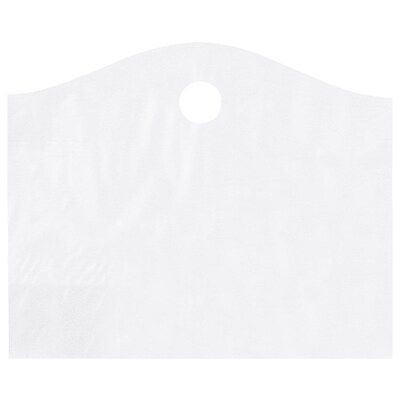 Shamrock 22 x 18 x 8 Super Wave® Die-Cut Handle Bags; Frosted Clear, 250/Carton