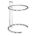 Zuo® Eileen Gray 26 - 37 x 19 1/2 x 19 1/2 High Tempered Side Table, Clear Glass, Each