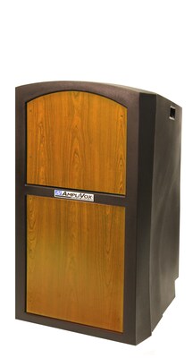 Amplivox Pinnacle Full Height Lectern - non sound, Medium Oak