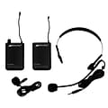 AmpliVox Sound Systems S1601 Wireless Lapel & Headset Microphone Kit, Black