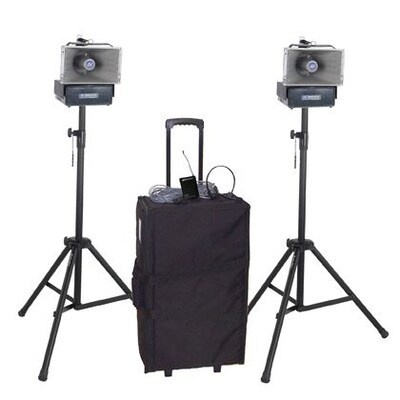 Amplivox Deluxe Wireless Speaker Half-Mile Hailer Kit
