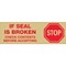 Tape Logic™ 2 Pre Printed Stop If Seal Is Broken Carton Sealing Tape, Red On Tan, 36/Case