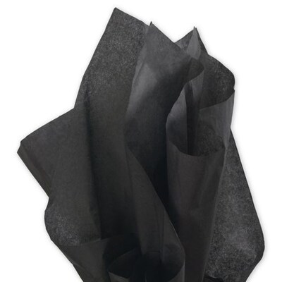 Bags & Bows® 20 x 30 Solid Tissue Papers, 480/Pack, Black (T10122)