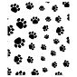 Bags & Bows® 20" x 30" Puppy Paws Tissue Paper, Black on White, 240/Pack