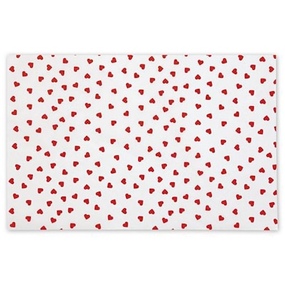 Bags & Bows® 20 x 30 Contemporary Hearts Tissue Paper, White, 240/Pack
