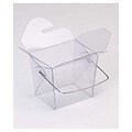 Bags & Bows® 2 3/4 x 2 x 2 1/2 Grooved Event Boxes, Clear, 12/Pack