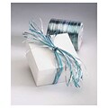 Bags & Bows 0.25W x 55 yds. Raffia Ribbons, Light Blue/Turquoise (138-612)