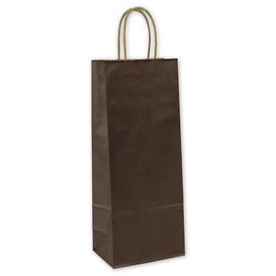 Bags & Bows® 5 1/4 x 3 1/4 x 13 Kraft Wine Bags, 250/Pack (15-050313-44)