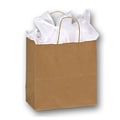 Bags & Bows® 10 x 5 x 10 1/2 Emerald Paper Shoppers, 250/Pack