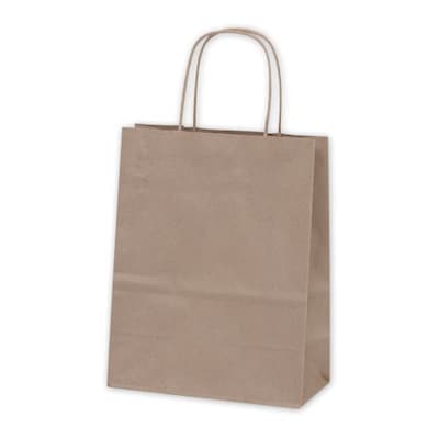 Kraft Paper 8-1/4W x 4-3/4D x 10-1/2H Cub Shopper Bags, Kraft, 250/Pack