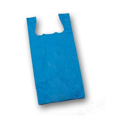 Bags & Bows 23 x 11 1/2 x 7 Plastic Shopping Bags, Royal Blue, 1000/Carton (16-16-16)