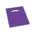 Super Gloss Film 12H x 9W Die-Cut Handle Shopping Bags, Purple, 1000/Pack (248-0912-14)