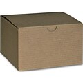 Bags & Bows® 3 x 5 x 5 One-Piece Gift Boxes, Kraft, 100/Pack
