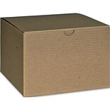 Bags & Bows® 4 x 6 x 6 One-Piece Gift Boxes, Kraft, 100/Pack