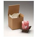 Bags & Bows® 7 x 7 x 7 One-Piece Gift Boxes, Kraft, 100/Pack