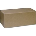 Bags & Bows® 4 x 5 x 10 One-Piece Gift Boxes, Kraft, 100/Pack