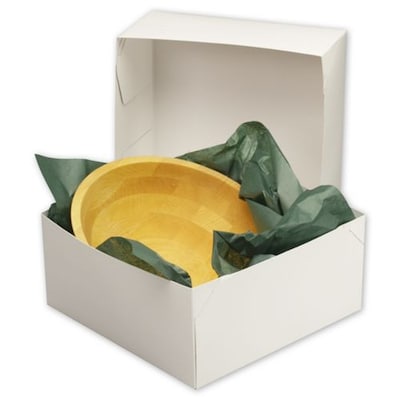 Bags & Bows® 12 x 12 x 5 1/2 Two-Piece Gift Boxes, White, 50/Pack