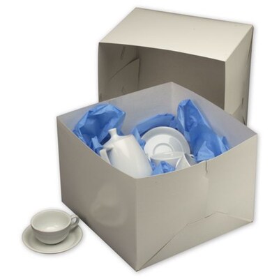 Bags & Bows® 14 x 14 x 10 Two-Piece Gift Boxes, White, 25/Pack