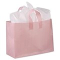 Bags & Bows® 16 x 6 x 12 Frosted High Density Shoppers, 250/Pack (268-160612-22)