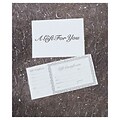 Bags & Bows® 8 3/8 x 4 1/8 Silver Gift Certificate, Ivory, 100/Pack