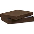 Bags & Bows® 5 1/4 x 3 3/4 x 7/8 Jewelry Boxes, Cocoa, 100/Pack