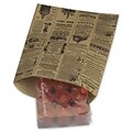Bags & Bows® 8 1/2 x 11 Newsprint Merchandise Bags, Black, 1000/Pack
