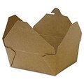 Bags & Bows® BIOPLUS® 6 x 4 3/4 x 2 1/2 Earth Recycled Food Container, Kraft, 300/Pack