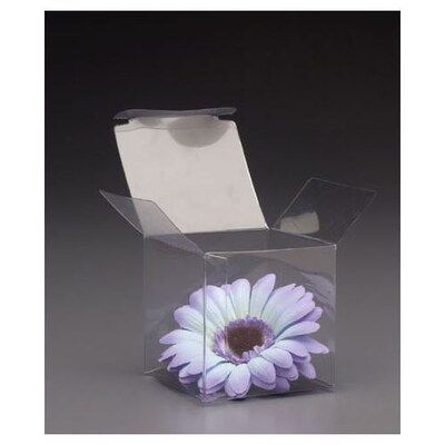 Bags & Bows® 3 x 3 x 3 One-Piece Boxes, Clear, 200/Pack