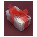 Bags & Bows® 3 1/2 x 3 3/4 x 6 5/8 Frosted Ballotin Boxes, Clear, 50/Pack