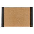 Post-it® Sticky Cork Board, Widescreen Graphite-Finish Frame, 48W x 36H