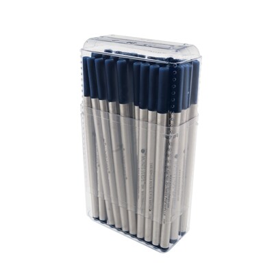 Monteverde® Fine Rollerball Refill For Montblanc Rollerball Pens, Blue/Black, 50/Pack