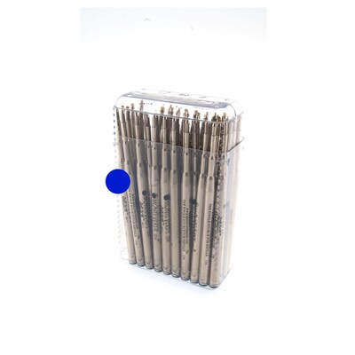 Monteverde Fine Capless Gel Refill For Waterman Ballpoint Pens, Fine Point, Blue Ink, 50/Pack (W424BU)