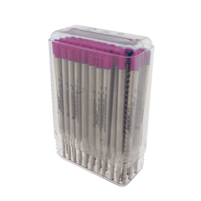 Monteverde® Fine Capless Ceramic Gel Refill For Parker BP Pens, Purple, 50/Pack