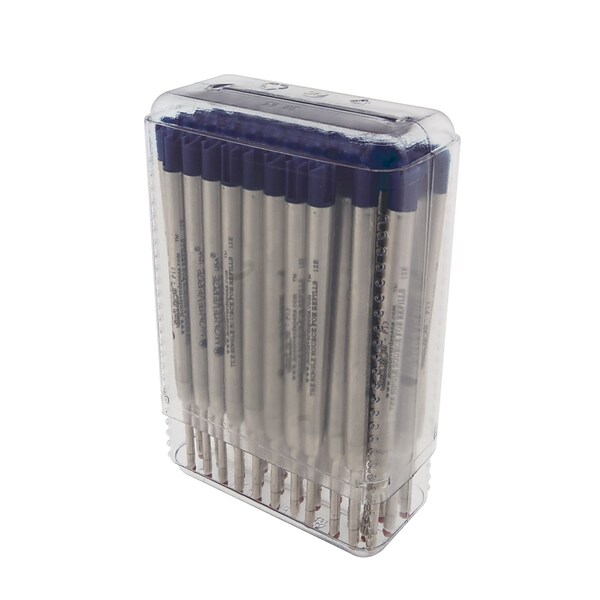 Monteverde Capless Ceramic Gel Refill For Parker Ballpoint Pens, Broad Point, Blue/Black Ink, 50/Pack (P444BB)