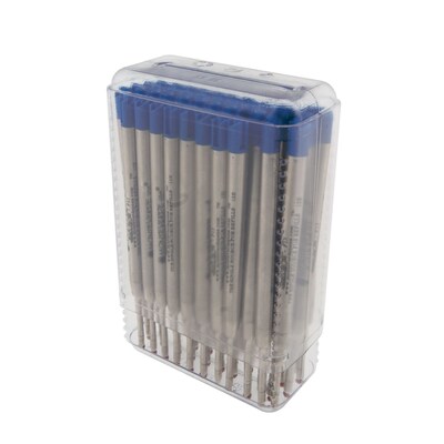 Monteverde Capless Ceramic Gel Refill For Parker Ballpoint Pens, Broad Point, Blue Ink, 50/Pack (P444BU)