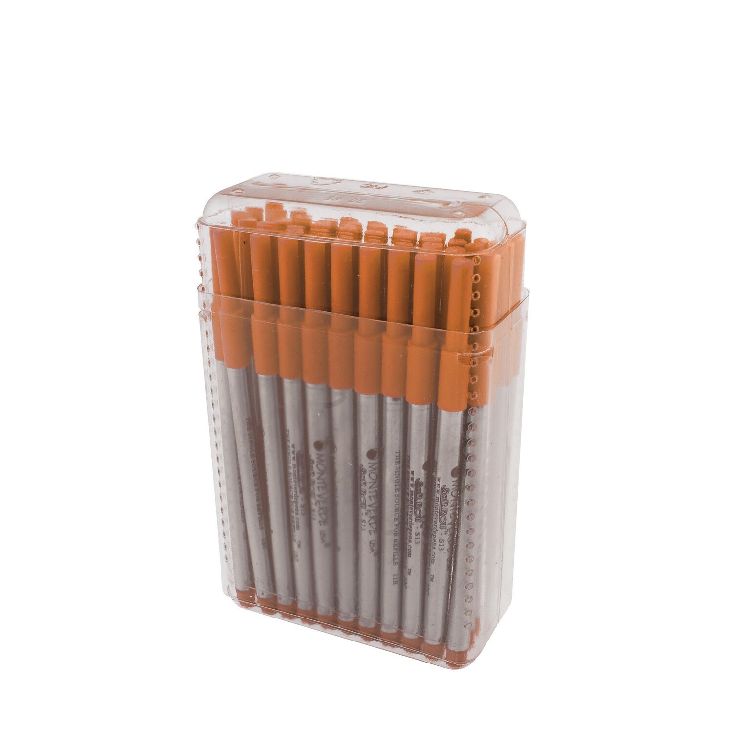 Monteverde® Medium Ballpoint Refill For Sheaffer Ballpoint Pens, Brown, 50/Pack