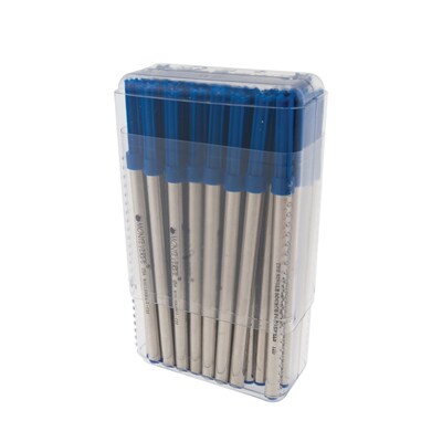Monteverde® Medium Ceramic Rollerball Refill For Waterman Rollerball Pens, Blue, 50/Pack