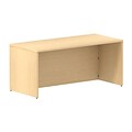 Bush 300 Series, Fully Assembled, 66W x 30D Shell Desk Kit, Natural Maple