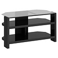 Kathy Ireland New York Skyline by Bush Furniture 42W TV Stand with Shelves, Modern Mocha