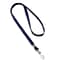 IDville 1341512BLH31 36 Flat Woven Lanyards with J-Hook, Blue, 25/Pack