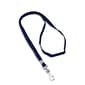 IDville 36" Blank Flat Woven Breakaway Lanyards with J-Hook, Navy, 25/Pack (1343500BLH31)