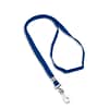 IDville 1343500RBH31 36 Blank Flat Woven Breakaway Lanyards with J-Hook, Royal Blue, 25/Pack