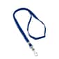 IDville 36" Blank Flat Woven Breakaway Lanyards with J-Hook, Royal Blue, 25/Pack (1343500RBH31)