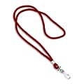 IDville 1343501RDH31 36 Blank Round Woven Lanyards with J-Hook, Red, 25/Pack